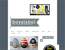 Tablet Screenshot of boyslabel.com